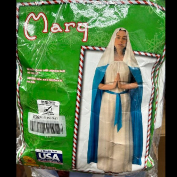 Virgin Mary Costume - Cosplay / Halloween / Christmas / Nativity - New - Picture 1 of 1